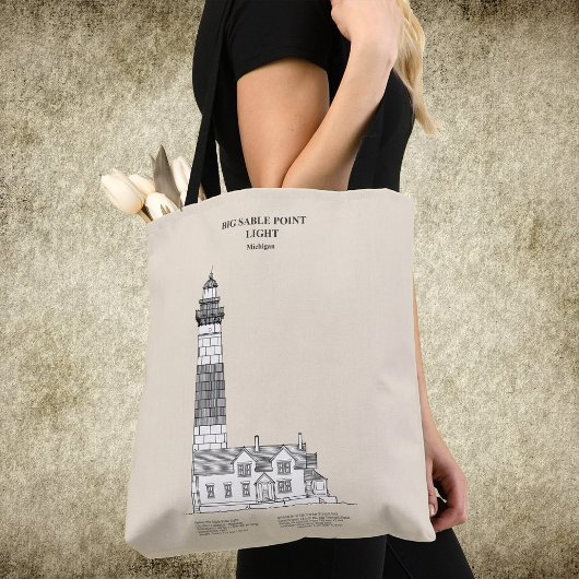 Tote Bag Phare de Big Sable Point - Michigan - SBD