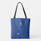 Tote Bag Phare de Boston - Massachusetts - AD (Dos)