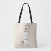 Tote Bag Phare de Boston - Massachusetts - SBD (Devant)