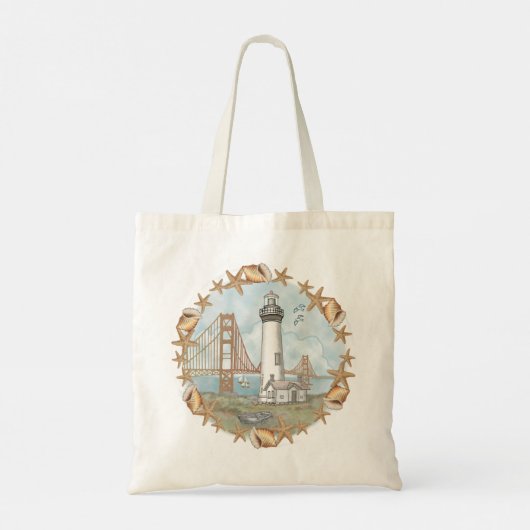 Tote Bag Phare de California Shells (Dos)