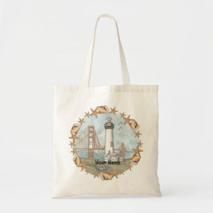 Tote Bag Phare de California Shells