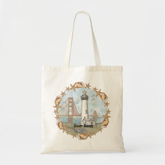 Tote Bag Phare de California Shells (Devant)