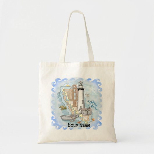 Tote Bag Phare de Californie (Devant)