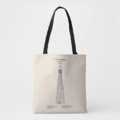 Tote Bag Phare de Cape Charles - Virginie - SBD (Devant)