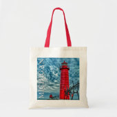 Tote Bag Phare de Grand Haven | Michigan (Devant)