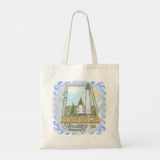 Tote Bag Phare de l'Alabama (Dos)