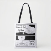 Tote Bag Phare de Land's End John o'groats (Devant)