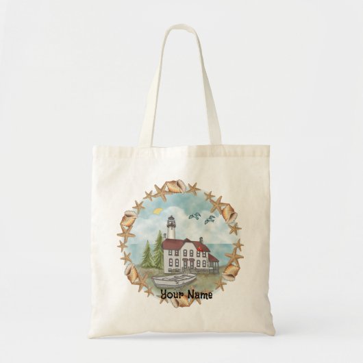 Tote Bag Phare de l'Illinois Shells (Devant)