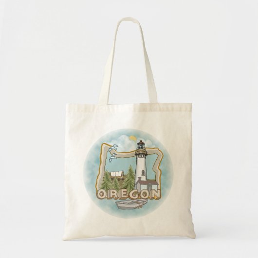 Tote Bag Phare de l'Oregon (Devant)