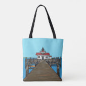 Tote Bag Phare de marais de Roanoke (Dos)