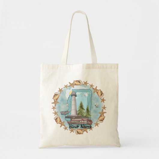 Tote Bag Phare de Mississippi Shells (Devant)