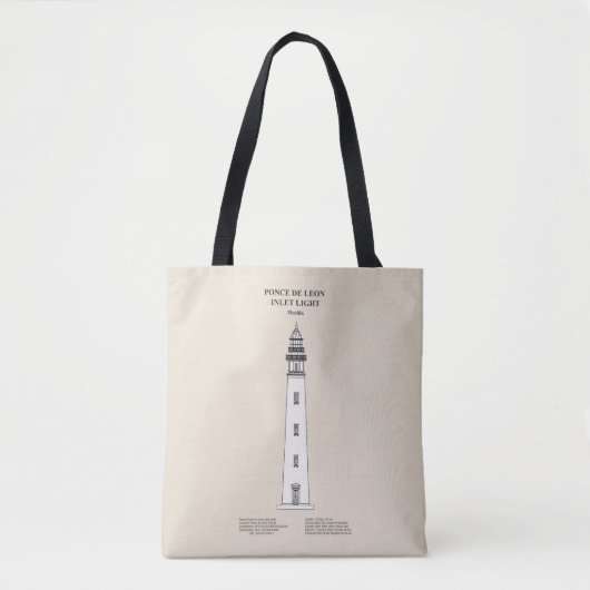 Tote Bag Phare de Ponce de Leon Inlet - Floride - SBD (Devant)