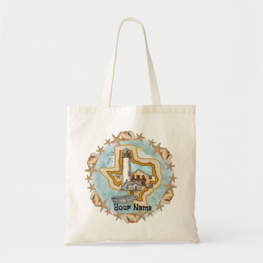 Tote Bag Phare de Texas Shells (Devant)