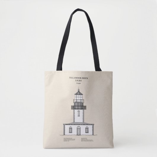 Tote Bag Phare de Tillamook Rock - Oregon - SBD (Devant)