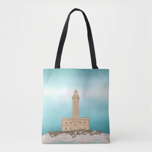 Tote Bag Phare de Vieste Italie (Devant)