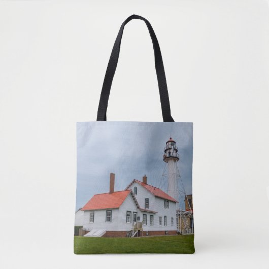 Tote Bag Phare de Whitefish Point (Devant)