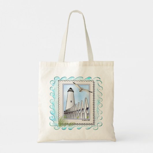 Tote Bag Phare d'Ocracoke (Dos)