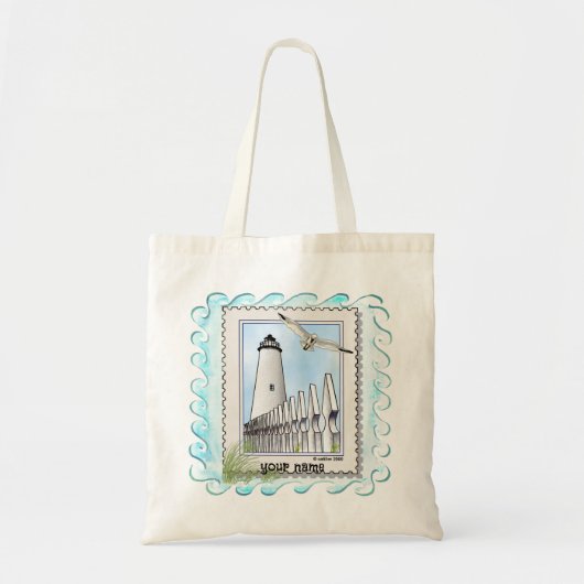 Tote Bag Phare d'Ocracoke (Devant)