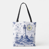 Tote Bag Phare et boussole (Dos)