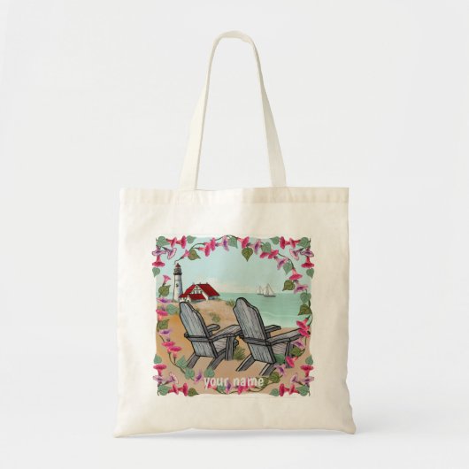 Tote Bag Phare Floral Noon (Devant)