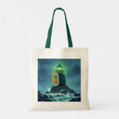 Tote Bag Phare géant de sushi mignon fantastique (Dos)