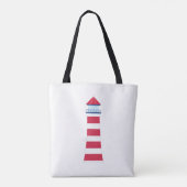 Tote Bag Phare Nautique Monogramme Fourre-tout Initial M (Dos)