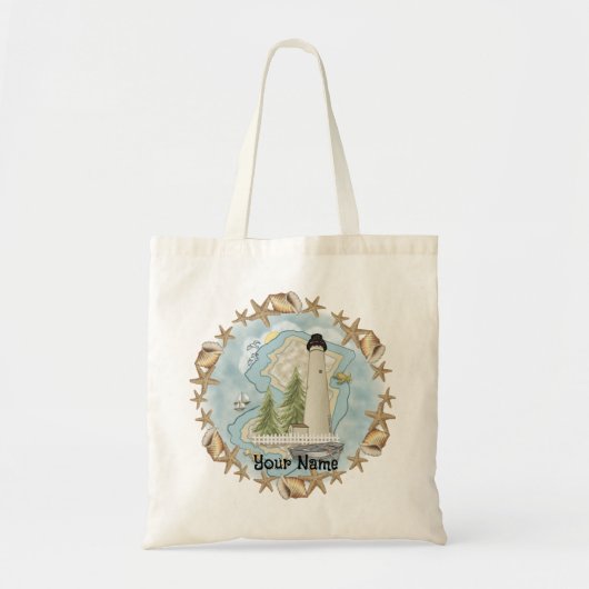 Tote Bag Phare New Jersey Shells (Devant)