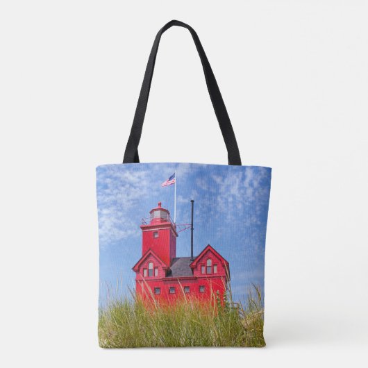 Tote Bag Phare rouge du Michigan (Dos)