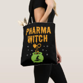 Tote Bag Pharma Witch Pharmacy Pharmacy Tech Halloween (De près)