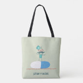 Tote Bag Pharmacien sur tablette (Dos)