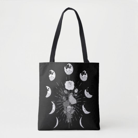 Tote Bag Phases gothiques Rose Lune Crescent de cuisine (Devant)
