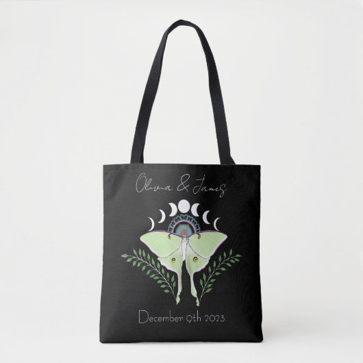 Tote Bag Phases Luna Moth Moon (Devant)