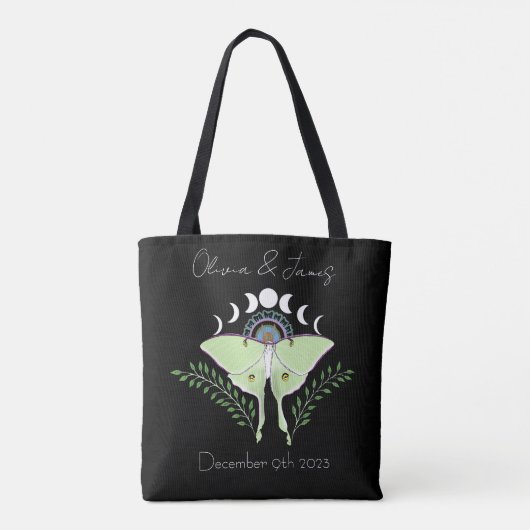 Tote Bag Phases Luna Moth Moon (Dos)