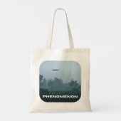 Tote Bag Phenomenon UFO UAP soucoupe volante Monochrome (Dos)
