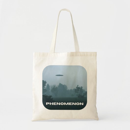 Tote Bag Phenomenon UFO UAP soucoupe volante Monochrome (Devant)