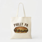 Tote Bag Philadelphia Philadelphia Fromage Steak Sandwich (Devant)