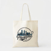 Tote Bag Philadelphie City Pennsylvanie USA skyline (Devant)