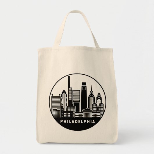 Tote Bag Philadelphie Pennsylvanie Skyline (Devant)