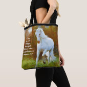 Tote Bag Philippiens 4:13 Tout par le Christ, Cheval (De près)