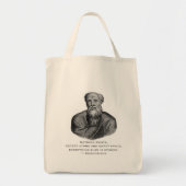 Tote Bag Philosophe de l'existence de citations Democritus (Devant)