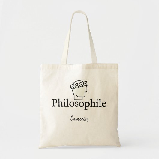 Tote Bag Philosophile mignon Nerdy Philosophie Cadeau étudi (Devant)