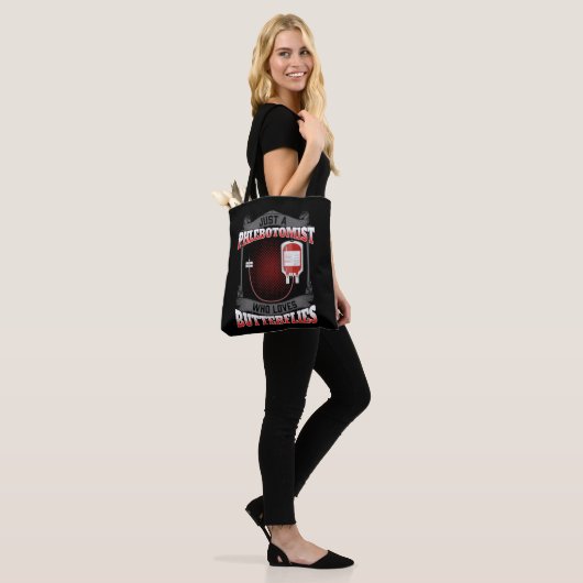 Tote Bag Phlebotomiste Papillon-papillon Phlebotomie (Sur le modèle)