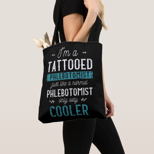 Tote Bag Phlébotomiste tatoué Tatouage encré Phlebotomie (De près)