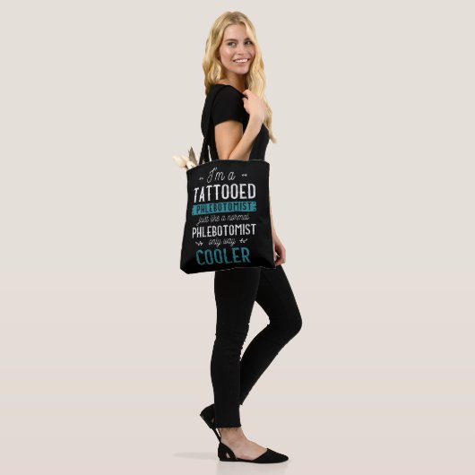 Tote Bag Phlébotomiste tatoué Tatouage encré Phlebotomie (Sur le modèle)