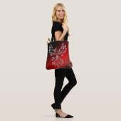Tote Bag Phoenix Blanche se lève Rouge n Cendres Noires (Sur le modèle)