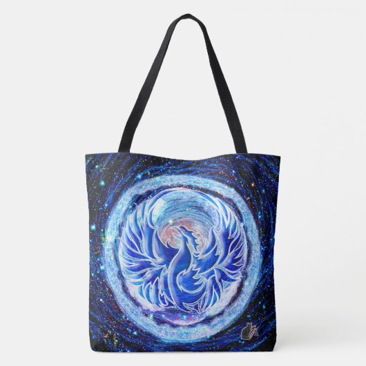 Tote Bag Phoenix bleu (Dos)