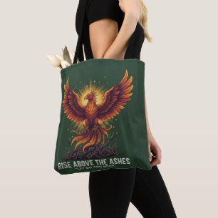 Tote Bag Phoenix Majestueux en Vol : Résilience Motivationn