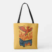 Tote Bag Phoenix se levant du feu de la benne (Dos)