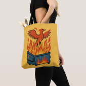 Tote Bag Phoenix se levant du feu de la benne (De près)