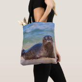 Tote Bag Phoque du port bébé dans l'eau (De près)
